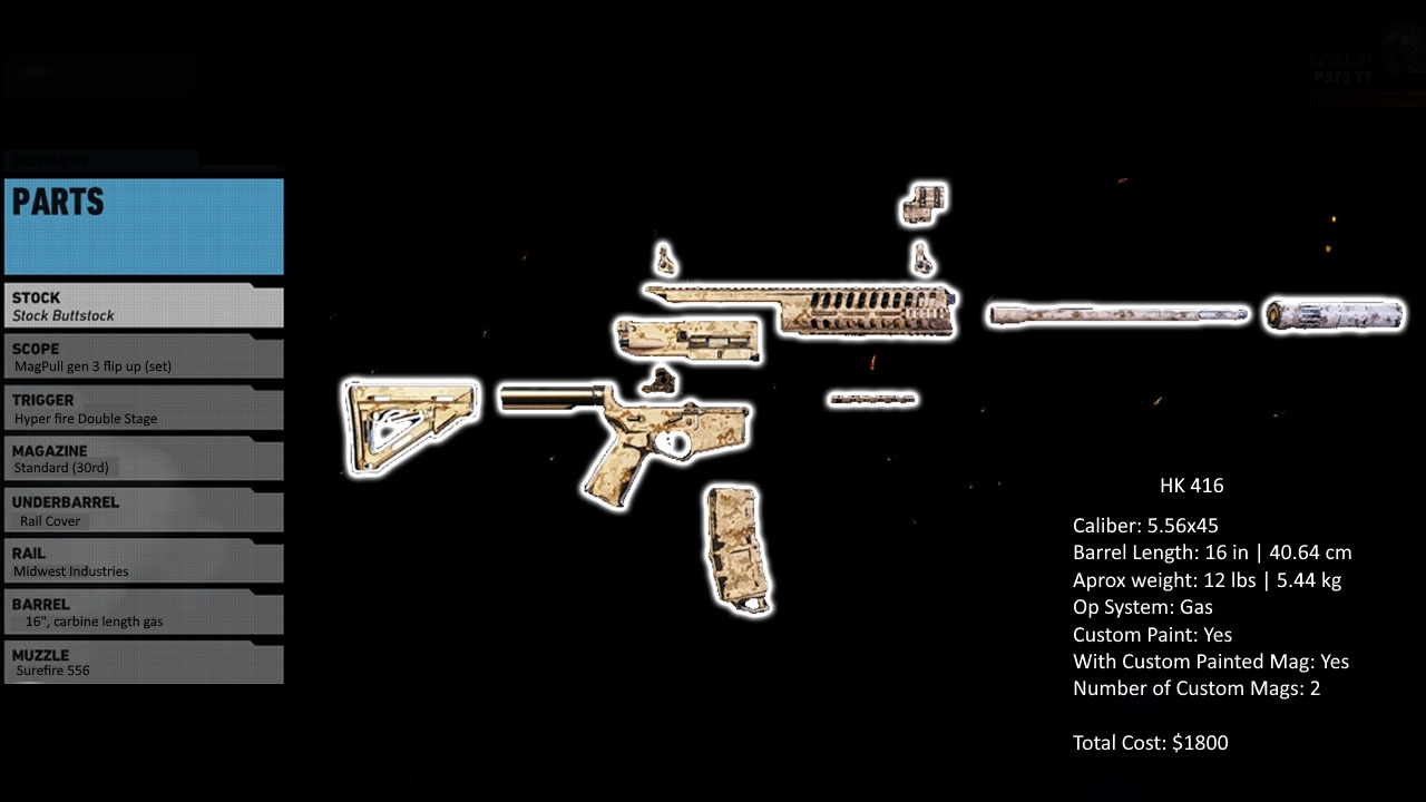 3D Gun Builder Preview